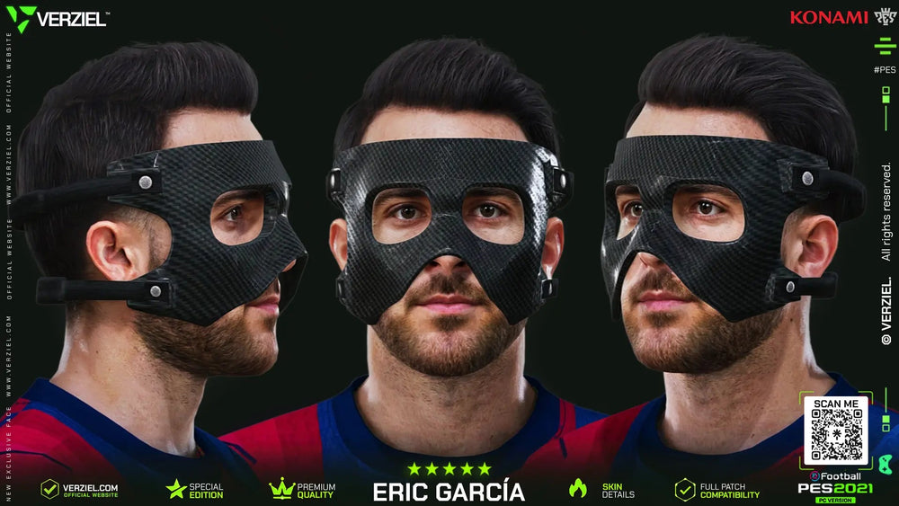Eric García 🇪🇸 │ Face – PES 2021 PC 🔥🎮