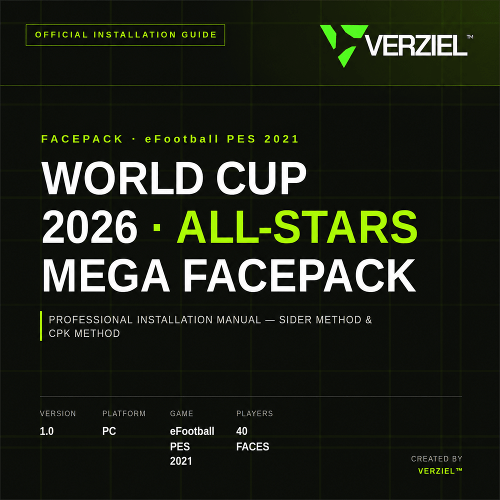 INSTALLATION GUIDE - SIDER & CPK - Pes 2021