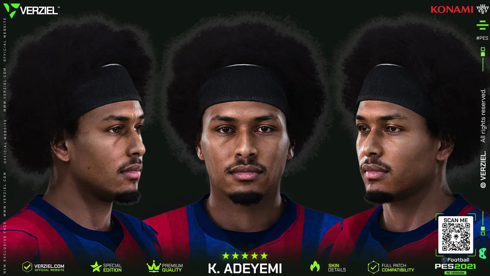 Karim Adeyemi 🇩🇪 │ Face – PES 2021 PC 🔥🎮