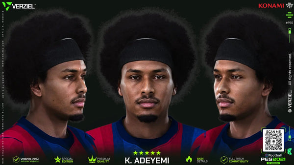 Karim Adeyemi 🇩🇪 │ Face – PES 2021 PC 🔥🎮