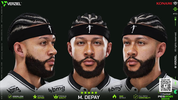 Memphis Depay 🇳🇱│ Face – PES 2021 PC 🔥🎮