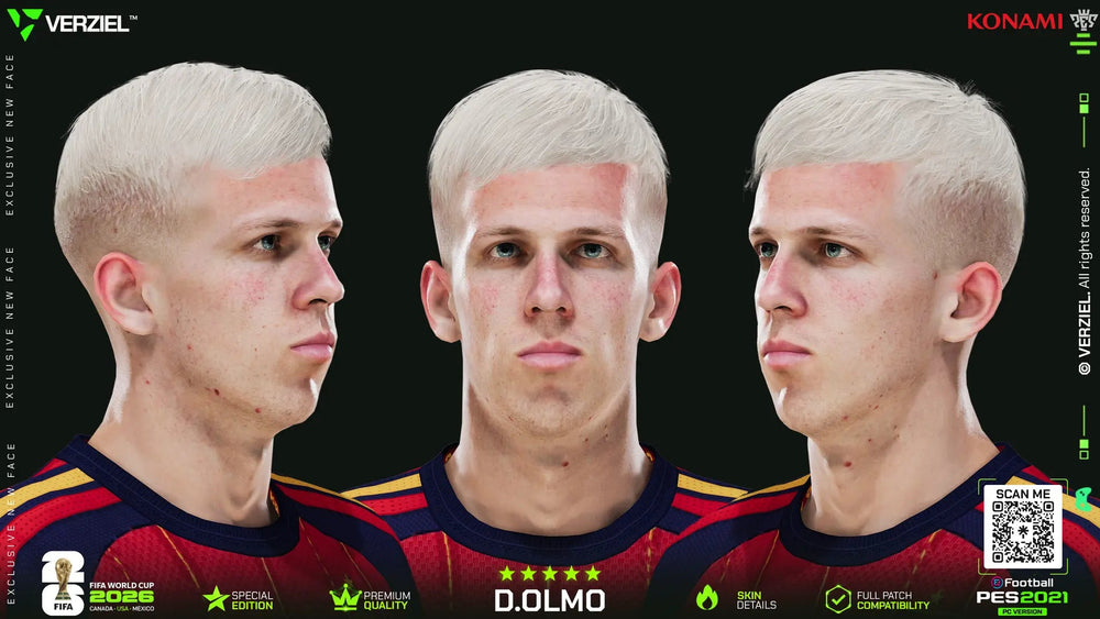 Dani Olmo 🇪🇸 │ Face – PES 2021 PC 🔥🎮