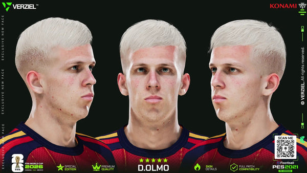 Dani Olmo 🇪🇸 │ Face – PES 2021 PC 🔥🎮