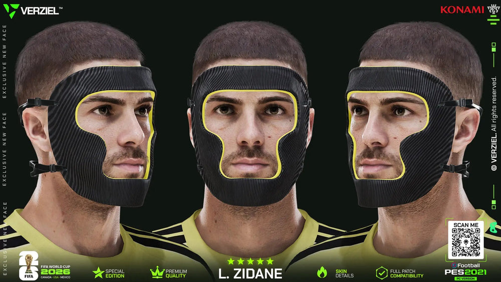 Luca Zidane 🇫🇷 │ Face – PES 2021 PC 🔥🎮