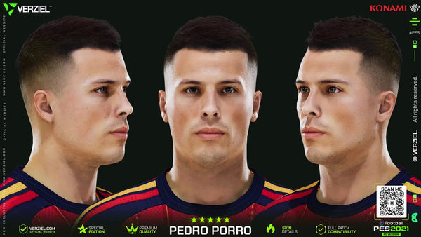 Pedro Porro 🇪🇸 │ Face – PES 2021 PC 🔥🎮