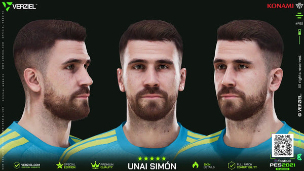 Unai Simón 🇪🇸 │ Face – PES 2021 PC 🔥🎮