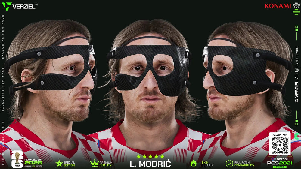 Luka Modrić 🇭🇷 │ Face – PES 2021 PC 🔥🎮