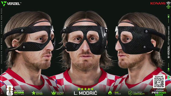 Luka Modrić 🇭🇷 │ Face – PES 2021 PC 🔥🎮