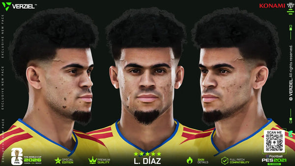 Luis Díaz 🇨🇴 │ Face – PES 2021 PC 🔥🎮