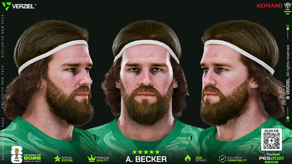 Alisson Becker 🇧🇷 │ Face – PES 2021 PC 🔥🎮