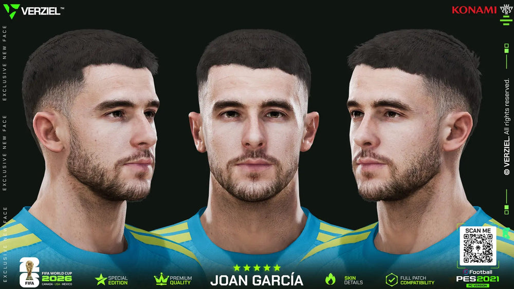 Joan García 🇪🇸 │ Face – PES 2021 PC 🔥🎮