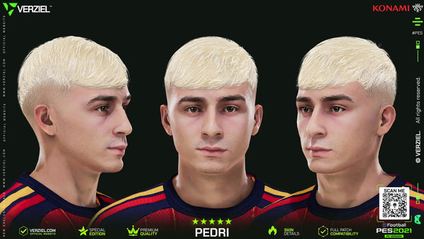 Pedri 🇪🇸 │ Face – PES 2021 PC 🔥🎮